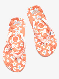 7 Girl's 4-16 Pebbles Sandals Orange ARGL100264 Roxy