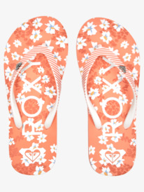 3 Girl's 4-16 Pebbles Sandals Orange ARGL100264 Roxy