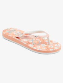 6 Girl's 4-16 Pebbles Sandals Orange ARGL100264 Roxy