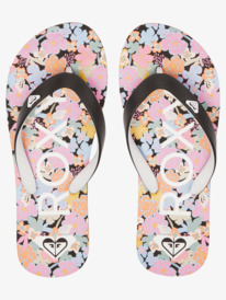 3 Girl's 4-16 Tahiti Flip-Flops Orange ARGL100279 Roxy