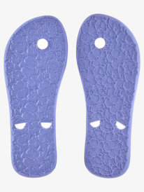 4 Girl's 4-16 Tahiti Flip-Flops Blue ARGL100279 Roxy
