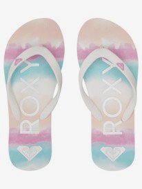 2 Girl's 4-16 Tahiti Flip-Flops Orange ARGL100279 Roxy