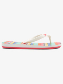 1 Girl's 4-16 Tahiti Flip-Flops White ARGL100279 Roxy