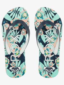 2 Girl's 4-16 Tahiti Flip-Flops Black ARGL100279 Roxy