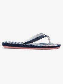 1 Girl's 4-16 Tahiti Flip-Flops Blue ARGL100279 Roxy