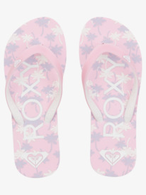 2 Girl's 4-16 Tahiti Flip-Flops Pink ARGL100279 Roxy