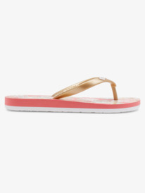 1 Girl's 4-16 Tahiti Flip-Flops Red ARGL100279 Roxy