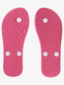 4 Girl's 4-16 Tahiti Flip-Flops White ARGL100279 Roxy