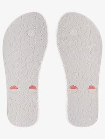 4 Girl's 4-16 Tahiti Flip-Flops White ARGL100279 Roxy