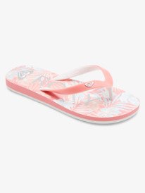1 Girl's 4-16 Tahiti Flip-Flops White ARGL100279 Roxy