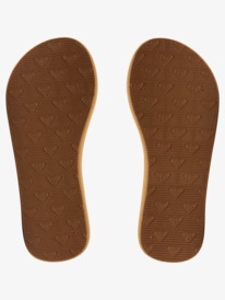 3 Girl's 4-16 Costas Flip-Flops Grey ARGL100280 Roxy
