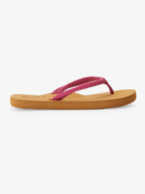 2 Girl's 4-16 Costas Flip-Flops Red ARGL100280 Roxy