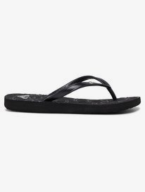 2 Girl's 4-16 Antilles Flip-Flops Black ARGL100282 Roxy