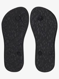 7 Girl's 4-16 Antilles Flip-Flops Black ARGL100282 Roxy
