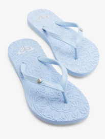 5 Girl's 4-16 Antilles Flip-Flops Blue ARGL100282 Roxy