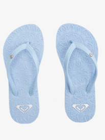 3 Girl's 4-16 Antilles Flip-Flops Blue ARGL100282 Roxy