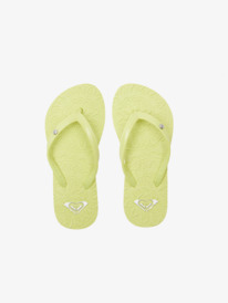 3 Girl's 4-16 Antilles Flip-Flops Green ARGL100282 Roxy