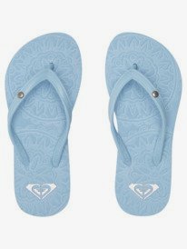 2 Girl's 4-16 Antilles Flip-Flops Blue ARGL100282 Roxy