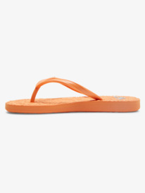 2 Girl's 4-16 Antilles Flip-Flops Orange ARGL100282 Roxy