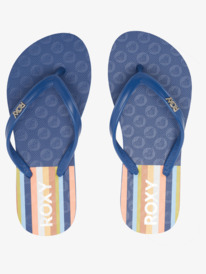 3 Girl's 4-16 Viva Stamp Sandals Blue ARGL100283 Roxy