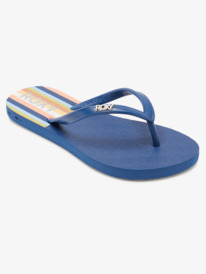 6 Girl's 4-16 Viva Stamp Sandals Blue ARGL100283 Roxy