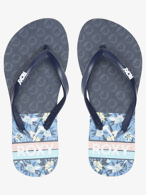 4 Girl's 4-16 Viva Stamp Sandals Blue ARGL100283 Roxy