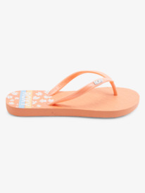 1 Girl's 4-16 Viva Stamp Sandals Orange ARGL100283 Roxy