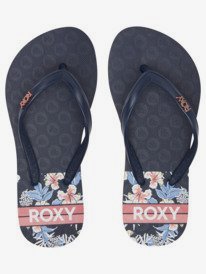 2 Girl's 4-16 Viva Stamp Sandals Blue ARGL100283 Roxy