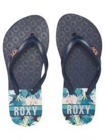 3 Girl's 4-16 Viva Stamp Sandals Grey ARGL100283 Roxy