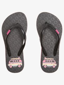 2 Girl's 4-16 Viva Stamp Sandals Pink ARGL100283 Roxy