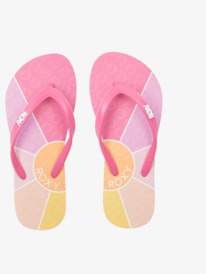 3 Girl's 4-16 Viva Stamp Sandals Pink ARGL100283 Roxy