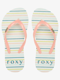 2 Girl's 4-16 Viva Stamp Sandals White ARGL100283 Roxy