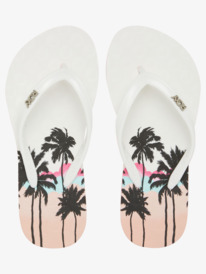 2 Girl's 4-16 Viva Stamp Sandals White ARGL100283 Roxy