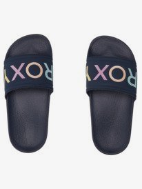 2 Girl's 4-16 Slippy Roxy Sandals Blue ARGL100287 Roxy