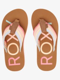4 Girl's 4-16 Chika Hi Sandals Grey ARGL100303 Roxy