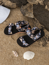 0 Girl's 4-16 Roxy Cage Sandals Black ARGL100312 Roxy