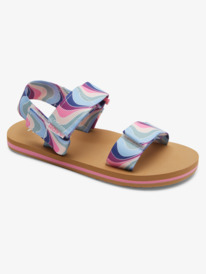 roxy, Girls Roxy Cage Sandals, OCEAN DEPTHS/WHITE/PLUM (ohp) RG ROXY CAGE ARGL100312