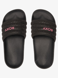 4 Girl's 4-16 Slippy Water-Friendly Sandals Black ARGL100338 Roxy