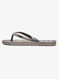 1 Girls Viva Glitter IV Flip Flops Black ARGL100351 Roxy