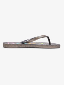 2 Girls Viva Glitter IV Flip Flops Black ARGL100351 Roxy
