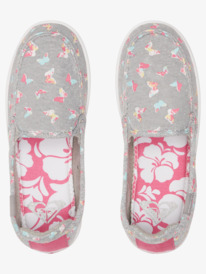 3 Girl's 4-16 Minnow Slip-On Shoes Grey ARGS600121 Roxy