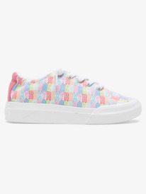 roxy, Girl's 4-16 Roxy Rae Shoes, WHITE/PINK/MULTI (tpm) Roxy Rae - Shoes for Girls 8-16 ARGS600127
