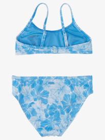 roxy, JOYFUL RIDE BRALETTE SET, AZURE BLUE CRAYHIBISCUS (bjt5) JOYFUL RIDE BRALETTE SET ARGX203124