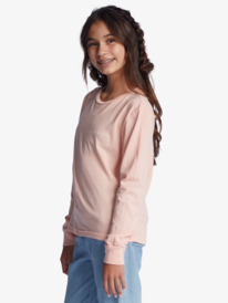 1 Girl's 4-16 Gradient Fade Long Sleeve T-Shirt Pink ARGZT03793 Roxy