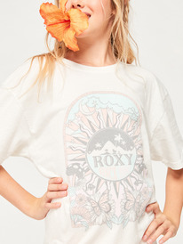 5 Girl's 4-16 Cosmic Window Oversized Boyfriend T-Shirt Black ARGZT03960 Roxy