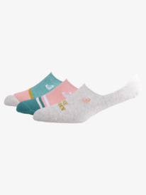 1 3 Pack No-Show Liner Socks White ARJAA03236 Roxy
