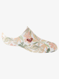 2 Crazy Hibiscus - Chaussettes invisibles Blanc ARJAA03279 Roxy