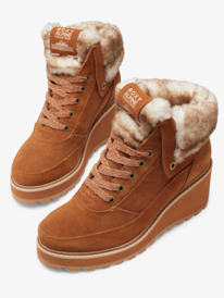10 Alma - Stiefel mit Schnürsenkeln für Frauen Braun ARJB700726 Roxy