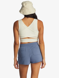 roxy, Check Out Sweat Shorts, BIJOU BLUE (bng0) Check Out - Sweat Shorts for Women ARJFB03092