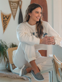 1 Move On Up Baggy Track Pants White ARJFB03105 Roxy
